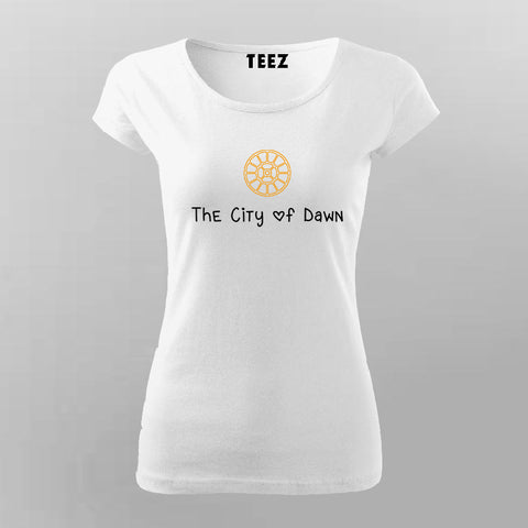 Buy Auroville - City of Dawn  T-Shirt For Women India