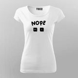 Nope Ctrl Z - Coding T-Shirt For Women