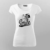 Smile Camera T-Shirt For Women India
