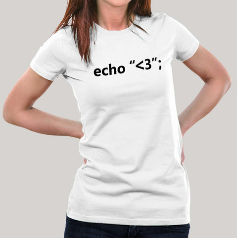 echo love Women's PHP t-shirt