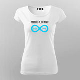 You Build It, You Run It Devops T-Shirt For Women India