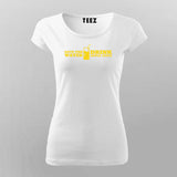 Save The Water Drink Apple Juice Funny T-Shirt For Women