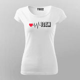 10Km Heartbeat Cool Marathoner T-shirts  For Women