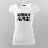 HTTP Protocol Geek Tee for Women - Speak Internet
