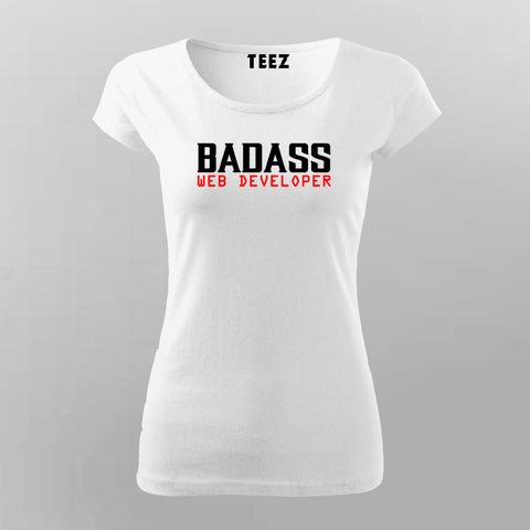 Badass Javascript Developer T-Shirt For Women Online
