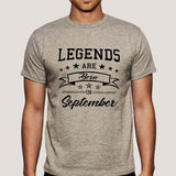 Legends are born in September Men's T-shirt online india