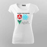 Choose Your Weapon: Angular, React, Vue, Next.Js