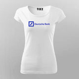 Deutsche Bank Logo  T-Shirt For Women