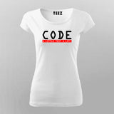Code A Little Test A Lot ! T-Shirt For Women