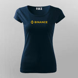 Binance Logo T-Shirt For Women Online India 
