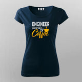 Engineer Powered By Coffee T-Shirt - Caffeinate and Create