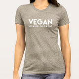 Vegan - Because I Give a Shit Women's T-shirt