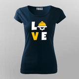 Civil Engineer Love T-Shirt For Women India