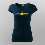 Save The Water Drink Apple Juice Funny T-Shirt For Women