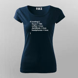 Programmer - Code Dark Mode- Coffee T-Shirt For Women