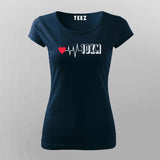 10Km Heartbeat Cool Marathoner T-shirts  For Women