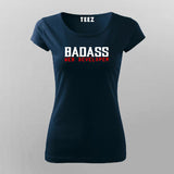 Badass Javascript Developer T-Shirt For Women India