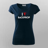 I Heart Backprop T-Shirt For Women