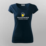 Beer Programmer Funny T-Shirt For Women