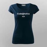 Code@hol!cs Programming T-shirt for Women