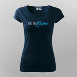 Only Gains Workout Gym T-shirt for Women.