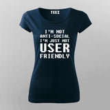 Proudly Anti-Social Geek Chic Tee