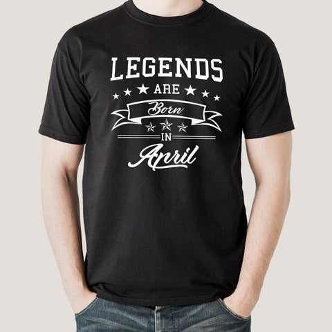 Legends are born in April Men's T-shirt