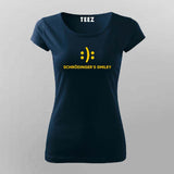 Schrodinger's smiley  T-shirt for women double face 