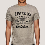 Legends are born in October Men's T-shirt online india