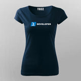 Powershell Developer Programmer T-shirt For Women