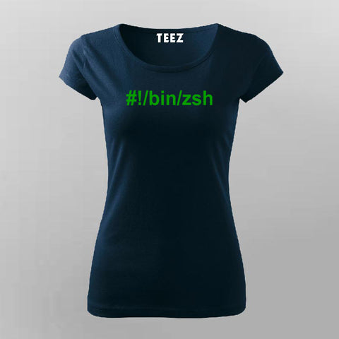 Hashbang /bin/zsh  T-Shirt For Women Online
