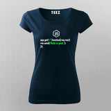 Node is geek T-Shirt For Women India
