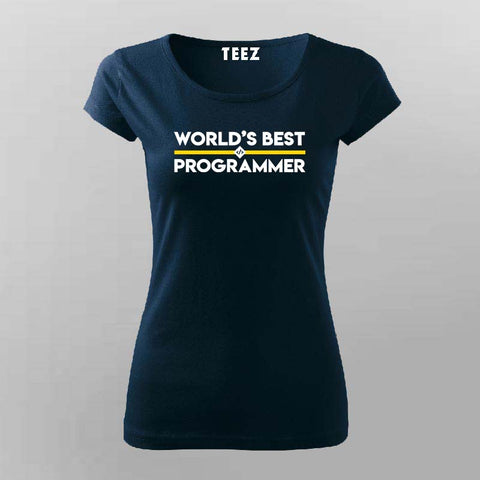  Worlds Best Programmer t-shirt women competitive