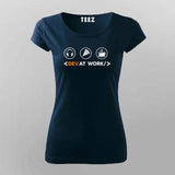 Dev At Work: Stay Clear, Code In Progress Tee