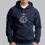 A Developer And A Tester Can Never Be Friend Funny Programmer Hoodies For Men