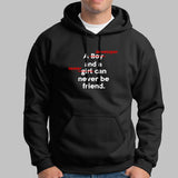 A Developer And A Tester Can Never Be Friend Funny Programmer Hoodies For Men India