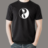 Yin Yang Dog And Cat T-Shirt For Men