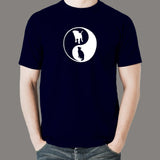 Yin Yang Dog And Cat T-Shirt For Men