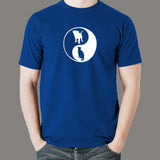 Yin Yang Dog And Cat T-Shirt For Men