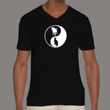 Yin Yang Dog And Cat T-Shirt For Men