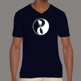 Yin Yang Dog And Cat T-Shirt For Men