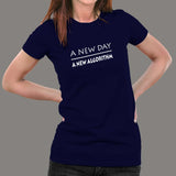A New Day A New Algorithm Funny Programmer T-Shirt For Women