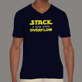 A New Hope Stack Overflow V Neck T-Shirt For Men Online India