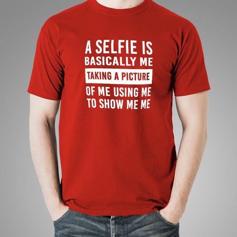Swami Nithyananda Funny Selfie Definition T-Shirt For Men Online India