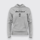 ACCELERATION EQUATION Hoodies For Women