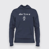 ACCELERATION EQUATION Hoodies For Women
