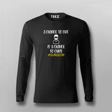 A CHANCE TO CUT IS CHANCE TO CURE Full Sleeve T-shirt For Men Online Teez