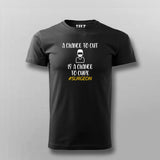 A CHANCE TO CUT IS CHANCE TO CURE T-shirt For Men Online India