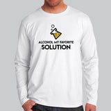 Alcohol My Favorite Solution T-Shirt For Men