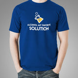 Alcohol My Favorite Solution T-Shirt For Men